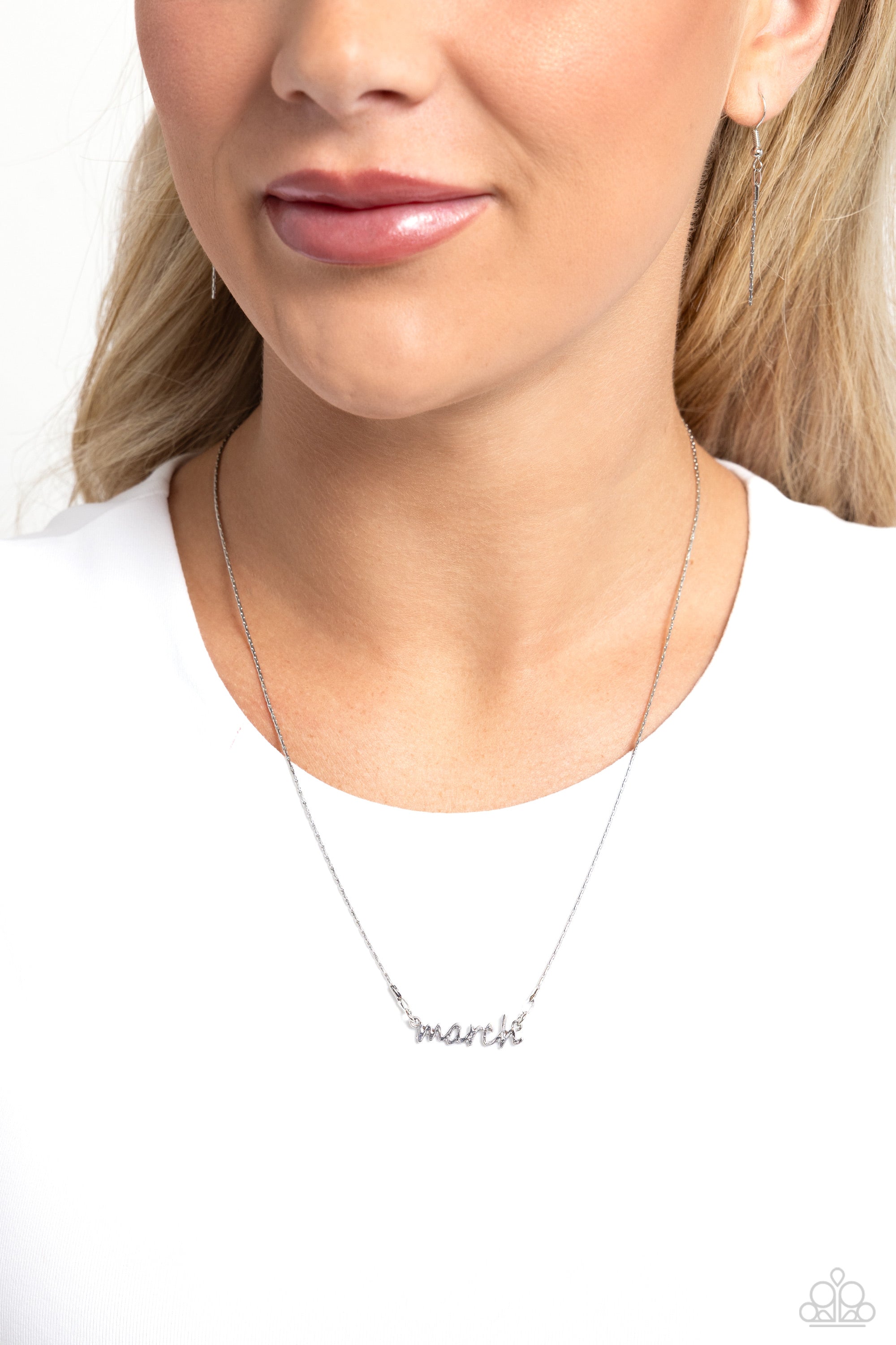 BIRTH MONTH BLING - MARCH - SILVER